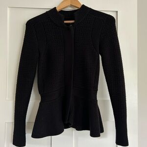 Ann Taylor black sweater jacket XS Petite